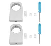 The Lord of the Tools Lot de 2 supports de tuyau en alliage d'aluminium Distance 16 mm Ouverture 21,5 mm pour tuyaux d'entrée et de sortie d'aquarium, L