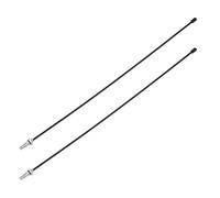The Lord of the Tools Lot de 2 Tubes d'antenne RC avec Capuchon Support d'antenne Universel Argenté pour Voiture RC Quadcopter FPV Drone RC Boat Aircraft 320 Mm de Long