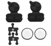 The Lord of the Tools Lot de 2pcs 3 Boutons de Rechange pour Clé à Distance Compatible avec BMW E36 E38 E39 E46 Z3 Z4 X3 X5 CR2016 Membrane de Feuille de Contact de Batterie