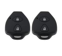 The Lord of the Tools Lot de 2pcs Coque de Clé Télécommande 2 Boutons Compatible avec Toyota Avensis Yaris Auris RAV4 Hilux IQ