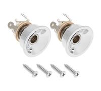 The Lord of the Tools Lot de 2pcs Prises Jack Mono pour Guitare électrique 1/4" avec Vis de Fixation M9