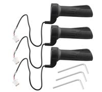 The Lord of the Tools Lot de 3 Poignées d'accélérateur pour Vélo électrique 22 mm pour Guidon de Scooter électrique Noir