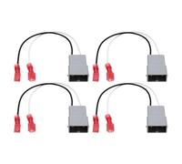 The Lord of the Tools Lot de 4 adaptateurs de haut-parleur 12 V à 2 broches compatibles avec Honda Compatible avec Accord Compatible avec Civic CR-V CR-X CR-Z FR-V H-RV