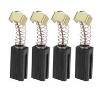 The Lord of the Tools Lot de 4 balais de carbone rainurés compatibles avec Aldi Compatible avec Einhell 17 mm x 8 mm x 6 mm Brosse de rechange pour outils électriques Noir
