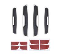 The Lord of the Tools Lot de 4 bandes de protection anti-collision pour portière de voiture, pare-chocs de voiture, anti-collision, anti-friction, pour voiture, véhicule, SUV, camion, noir