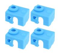 The Lord of the Tools Lot de 4 chaussettes chauffantes en silicone pour imprimante 3D compatibles avec Prusa MK3 MK3S Compatible avec E3D V6 PT100 Bleu