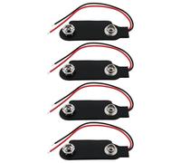 The Lord of the Tools Lot de 4 Connecteurs de Batterie PP1/PP9 avec Fil Conducteur pour Batterie de Lanterne Radio 9 V