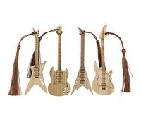 The Lord of the Tools Lot de 4 marque-pages créatifs en forme de guitare pour partitions de musique, marque-page pour décoration, marque-page, cadeau pour étudiant, enseignant, lecteur