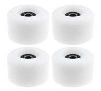 The Lord of the Tools Lot de 4 roues de rechange pour patins à roulettes avec roulements ABEC-9 608RS Dureté 80A Blanc 54 mm