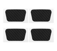The Lord of the Tools Lot de 4pcs Autocollants de Protection pour Pavé Tactile de Manette de Jeu Compatible avec PS5 Noir Carbone