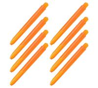 The Lord of the Tools Lot de 50 tiges de fléchettes orange de 48 mm - Filetage 2BA - Tige en plastique - Accessoires de fléchettes - Taille moyenne - Convient à la plupart des fléchettes en acier et à