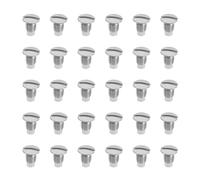 The Lord of the Tools Lot de 50 vis à tête ronde pour plaque d'aiguille - Accessoires de machine à coudre industrielle - Vis en métal tournantes plates compatibles avec Brother