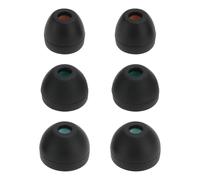 The Lord of the Tools Lot de 6 paires d'embouts en silicone souple compatibles avec Sony WI-XB400 WF-C500 - Bouchons souples noirs (2 paires de chaque S/M/L)