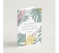 The Lord watches over you (Jungle Pink) - Carte de vœux