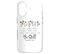 The Lord Will Fight for You Sign Bible Verse Exodus 14:14 Coque pour iPhone 17