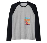 The Lord's Blessing French Bulldog Faith Design coloré Manche Raglan
