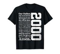 The Lord's Prayer 2000 RELIGIÖS Jesus 26e Anniversaire T-Shirt