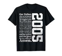 The Lord's Prayer 2005 Jésus Religieux 21e Anniversaire T-Shirt