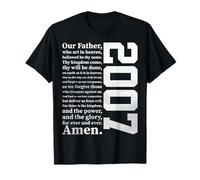 The Lord's Prayer 2007 Religieux Jesus 19e Anniversaire T-Shirt