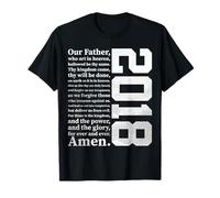 The Lord's Prayer 2018 RELIGIÖS Jesus 8ème Anniversaire T-Shirt