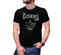 The Losers Klub King Stephen It Pennywise T-Shirt Noir pour Homme Size S