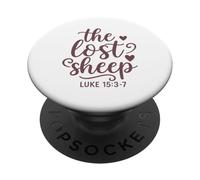 The Lost Sheep - Bible Quote - Luc 15: 3-7 PopSockets PopGrip Adhésif