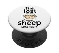 The Lost Sheep Bible Quote - Luke 15 3 7 PopSockets PopGrip Adhésif