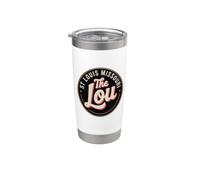 The Lou - Vintage Saint-Louis, Missouri Gobelet isotherme en acier inoxydable double paroi
