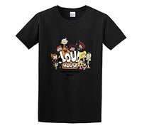 The Loud House Group Men Adult Short Sleeve Black XL