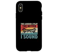 The Louder I Play The Better I Sound Drumming Drummers Coque pour iPhone X/XS