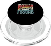 The Louder I Play The Better I Sound Drumming Drummers PopSockets PopGrip pour MagSafe
