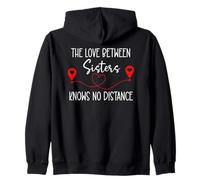 The Love Between Sisters Knows No Distance Big Sister Bestie Sweat à Capuche