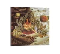 The Love Embrace of The Univers, The Earth (Mexique), Myself, Diego And Señor Xólotl (1949) Poster de Magdalena Carmen Frida Kahlo Y Calderón Impression sur toile Poster mural Décoration M