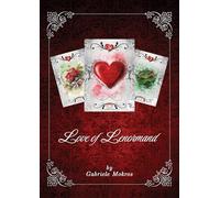 The Love of Lenormand Cartes Oracles de Lenormand Deck de Cartes dans Une boîte décorative avec 36 Cartes avec gaufrage Rouge