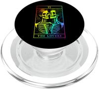 The Lovers Carte de Tarot Gothique Occulte Squelette lesbien Halloween PopSockets PopGrip pour MagSafe
