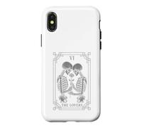 The Lovers Carte de Tarot Gothique Squelette Lecture sorcière Coque pour iPhone X/XS
