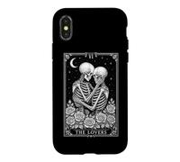 The Lovers Carte de Tarot Gothique Squelette Lecture sorcière Coque pour iPhone X/XS