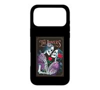 The Lovers Carte de Tarot Occulte Squelette Roses Gothique embrassant Coque pour iPhone 17 Pro Max