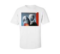 The Lovers, Les Amants, by Rene Magritte Fine Art T-Shirt White L