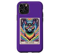 The Lovers Mystic Cat Ally - LGBTQ Rainbow Tarot Pride Art Coque pour iPhone 11 Pro