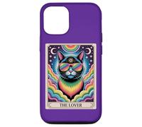 The Lovers Mystic Cat Ally - LGBTQ Rainbow Tarot Pride Art Coque pour iPhone 12/12 Pro