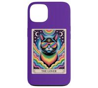 The Lovers Mystic Cat Ally - LGBTQ Rainbow Tarot Pride Art Coque pour iPhone 13