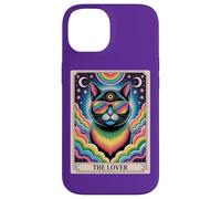 The Lovers Mystic Cat Ally - LGBTQ Rainbow Tarot Pride Art Coque pour iPhone 14