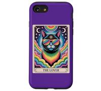 The Lovers Mystic Cat Ally - LGBTQ Rainbow Tarot Pride Art Coque pour iPhone SE (2020) / 7 / 8