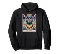 The Lovers Mystic Cat Ally - LGBTQ Rainbow Tarot Pride Art Sweat à Capuche