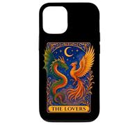 The Lovers Phoenix Dragon Vintage Tarot Card Coque pour iPhone 12/12 Pro