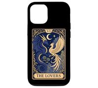 The Lovers Phoenix Dragon Vintage Tarot Card Coque pour iPhone 12/12 Pro