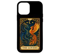 The Lovers Phoenix Dragon Vintage Tarot Card Coque pour iPhone 12 Mini