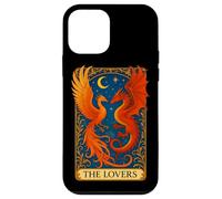 The Lovers Phoenix Dragon Vintage Tarot Card Coque pour iPhone 12 Mini