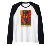 The Lovers Phoenix Dragon Vintage Tarot Card Manche Raglan